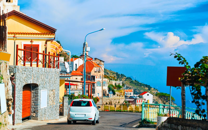 Amalfi Coast road trip through colorful villages