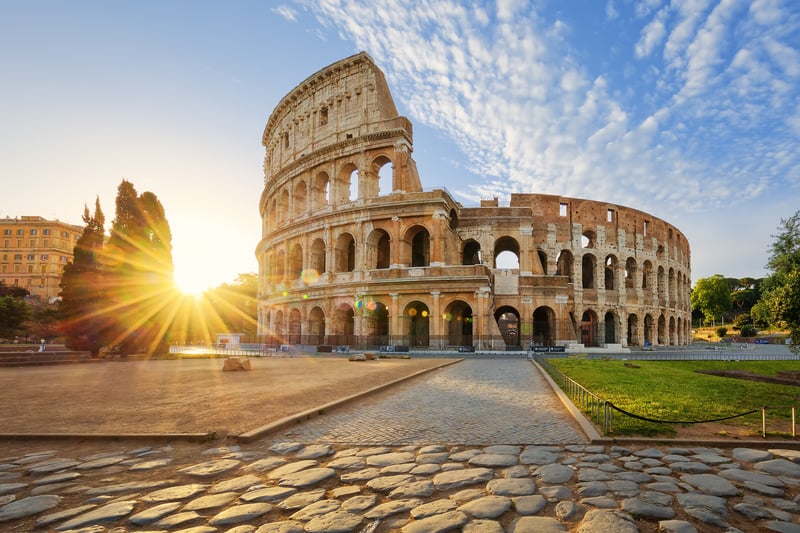 The Roman Colosseum, with the Roman arch playing an integral role in the world's architecture