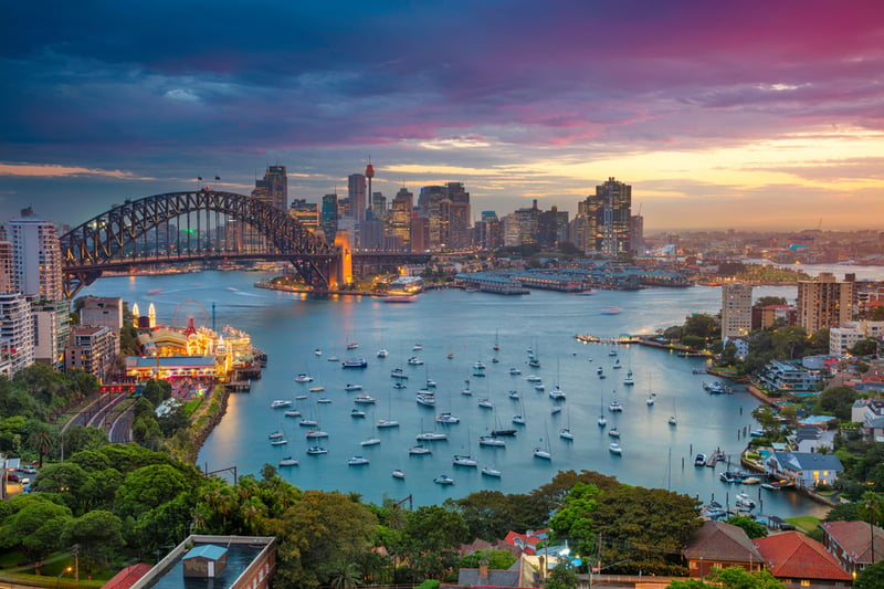 Cityscape of Sydney, Australia, one of the best places to visit in Australia.