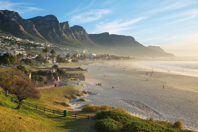 #5 on the Storylines list for best places to travel in 2022 is Camps Bay beach in Cape Town South Africa
