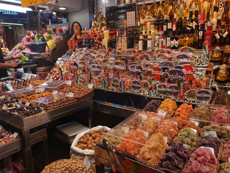 La Boqueria in Barcelona, Spain is known as one of the best markets in Europe