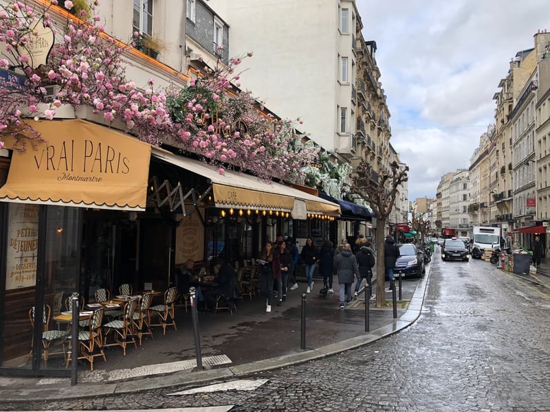 Quintessential corner restaurant in Paris, one of the culinary capitals of the world