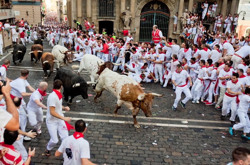 Running of the Bulls, Pamplona, Spain