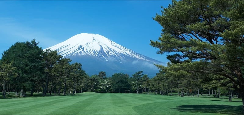 The Fuju golf Course with the iconic Mount Fuji is one of the most scenic courses in the world