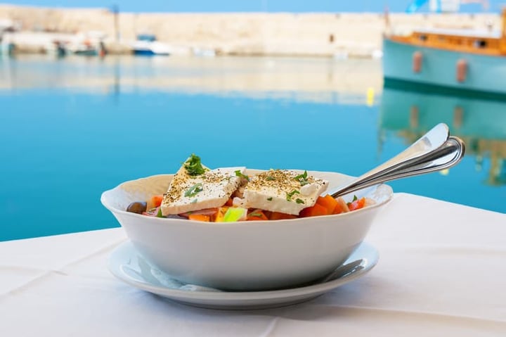 Greek salad part of the Mediterranean diet