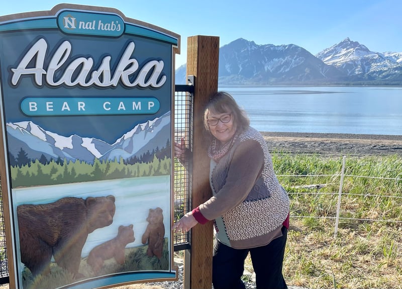 Linda the lifelong learner in Alaska on bear expedition