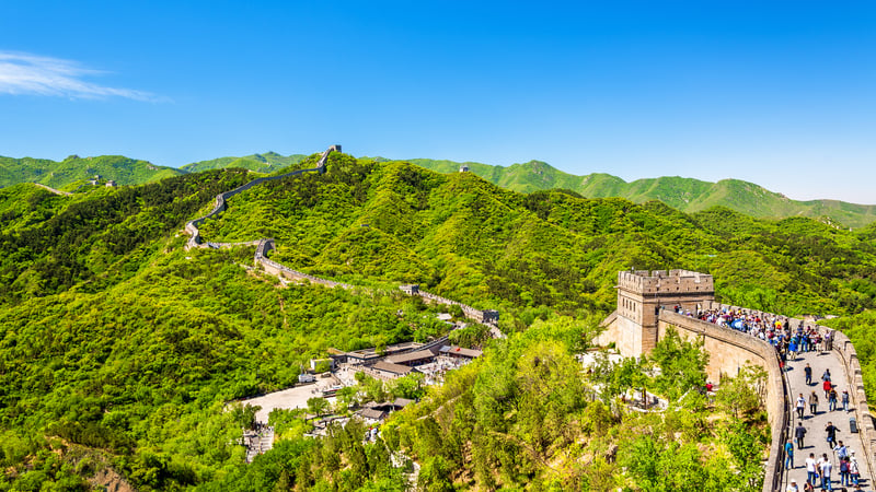 The Great Wall of China at Badaling, one of the most scenic sections to walk