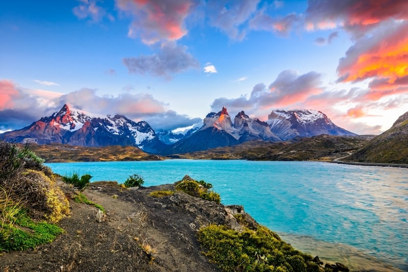 Last in the Storylines list of overland expeditions is this beauitful blues of the mountains in skies in Patagonia