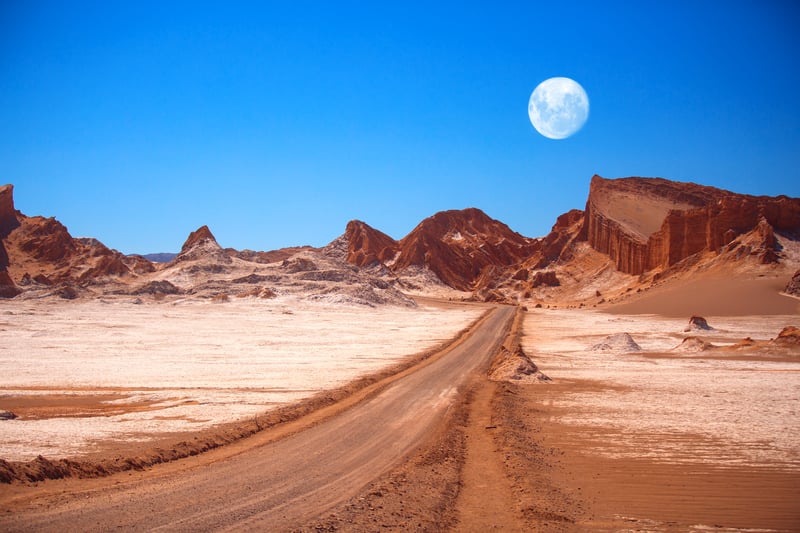 Moon Valley in Atacama Desert, Chile