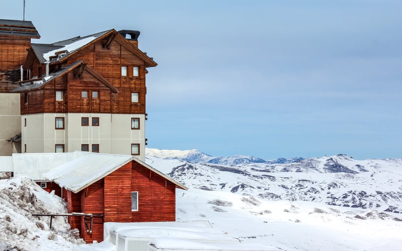 Valle Nevado, Chile during winter