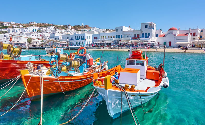 Mediterranean Travel: Chora town in Mykonos, Greece
