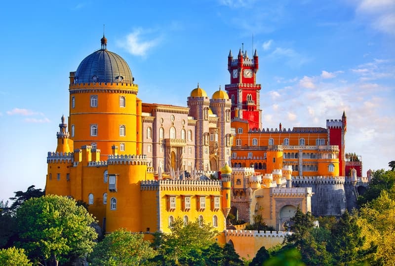 Palace of Pena in Sintra, Lisbon, Portugal