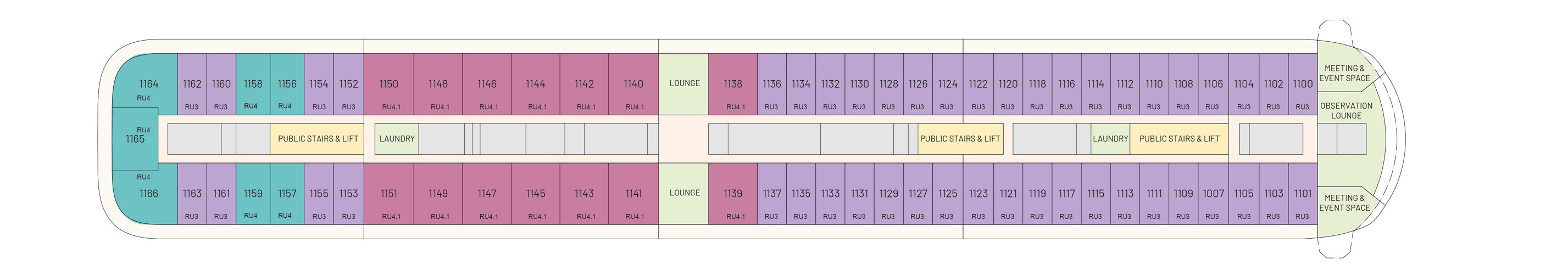 Floor Plan for Deck 11