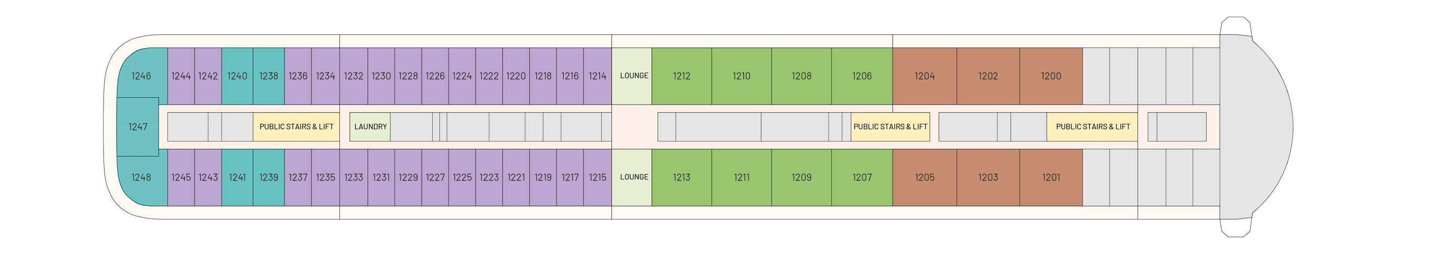 Floor Plan for Deck 12