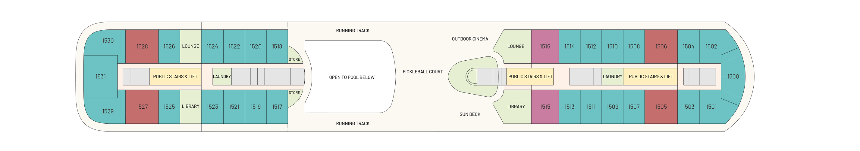 Floor Plan for Deck 15