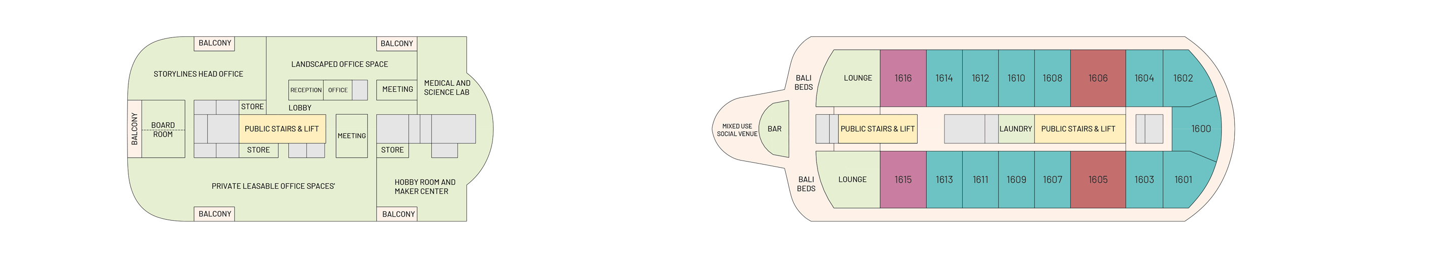 Floor Plan for Deck 16